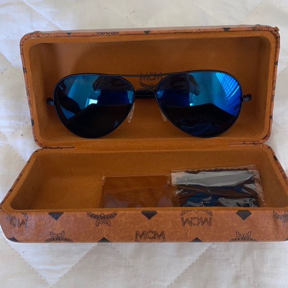 MCM Accessories - MCM Sunglasses Black Frames & Blue Lenses